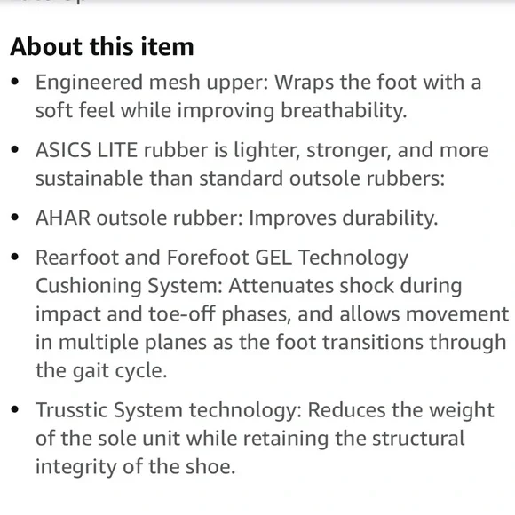 ASICS GEL-NIMBUS 24, BLACK/PURE SILVER - Women’s Running Shoe - 7.5 medium - Picture 8 of 9